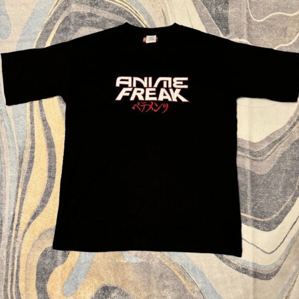 VETEMENTS Black Anime Freak Tshirt Mens Size Large